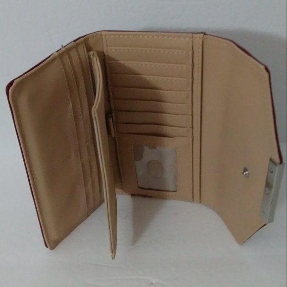 Nine West Raspberry Checkbook Wallet - Picture 5 of 13